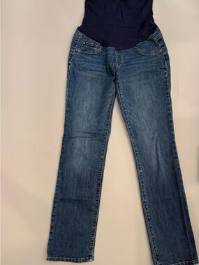 Indigo Blue Women's Maternity Straight-Leg Jeans